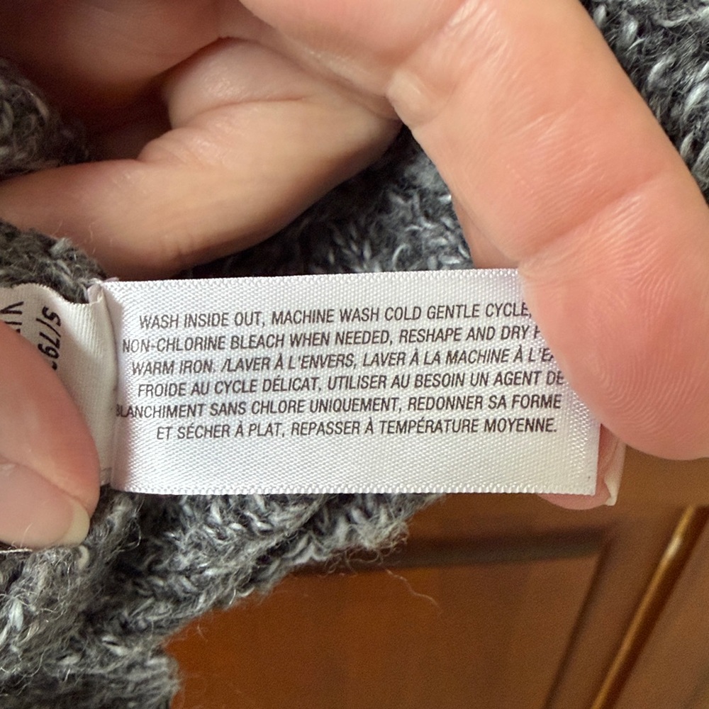 Old Navy Gray Cowl Neck Sweater - Picture 7 of 9